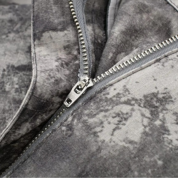 Multi Grey Euro Print With Pockets High Waisted Cargo Pants - Picture 6 of 9